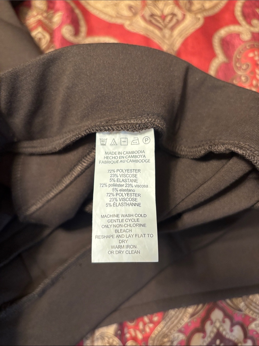 MICHAEL Michael Kors Chocolate Brown Straight-Leg Ponte Pants - Picture 7 of 7